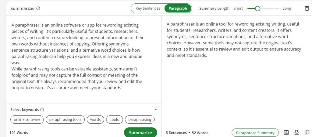 Text Summarizer 2 - QuillBot AI