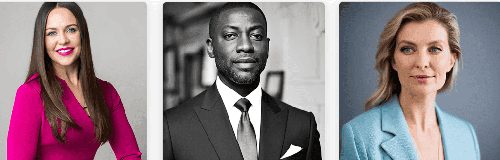 Try it on AI Generated Headshot Examples