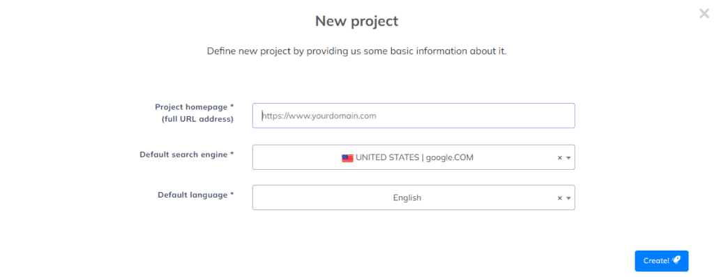 NeuronWriter New Project 2