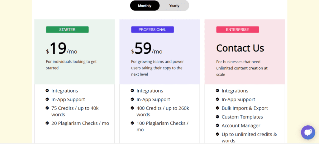Copysmith.ai pricing