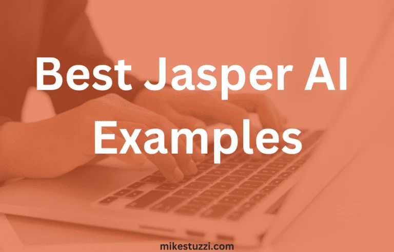 Exemplos de escrita sobre IA da Jasper