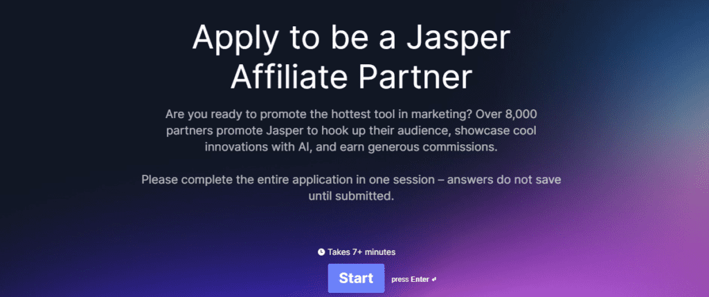 Apply to Be a Jasper Affiliate Partner