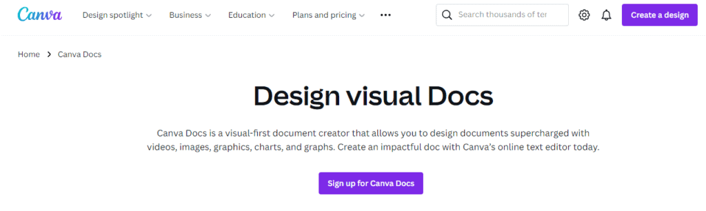 Canva Docs