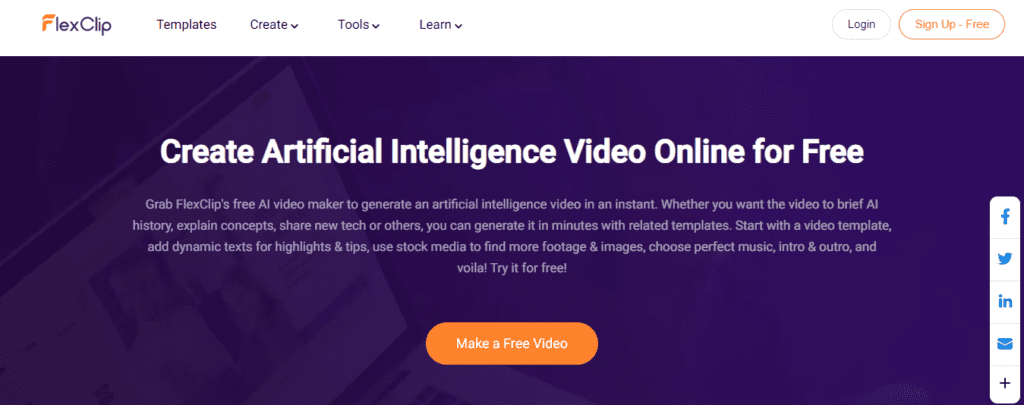FlexClip AI-videomaker