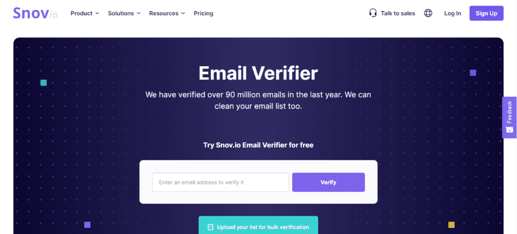 Verificador de e-mail Snov.io