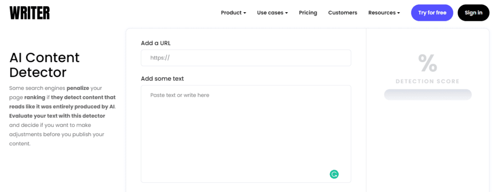 Writer AI Content Detector