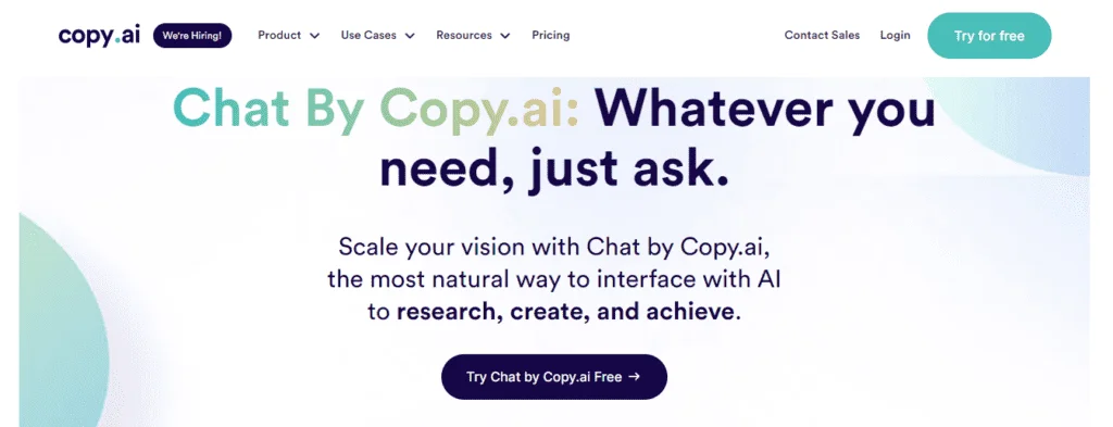 Chat von Copy.ai