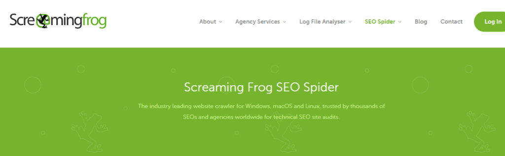 Screaming Frog SEO Spider Tool