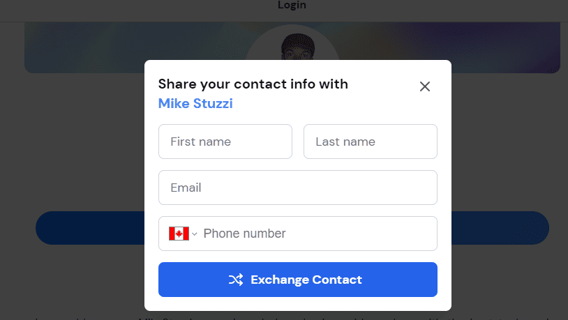 Wave Connect Contact Exchange