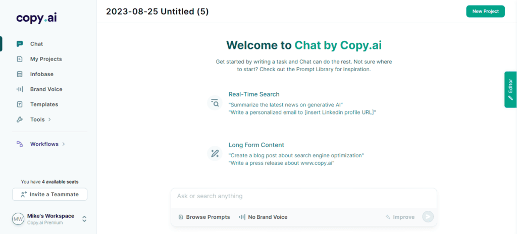 Chat by Copy.ai