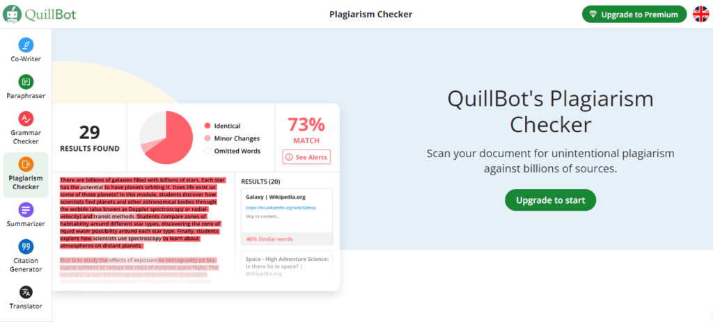 Plagiarism Checker - QuillBot AI