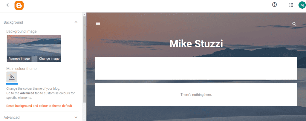 Blogger – Theme anpassen