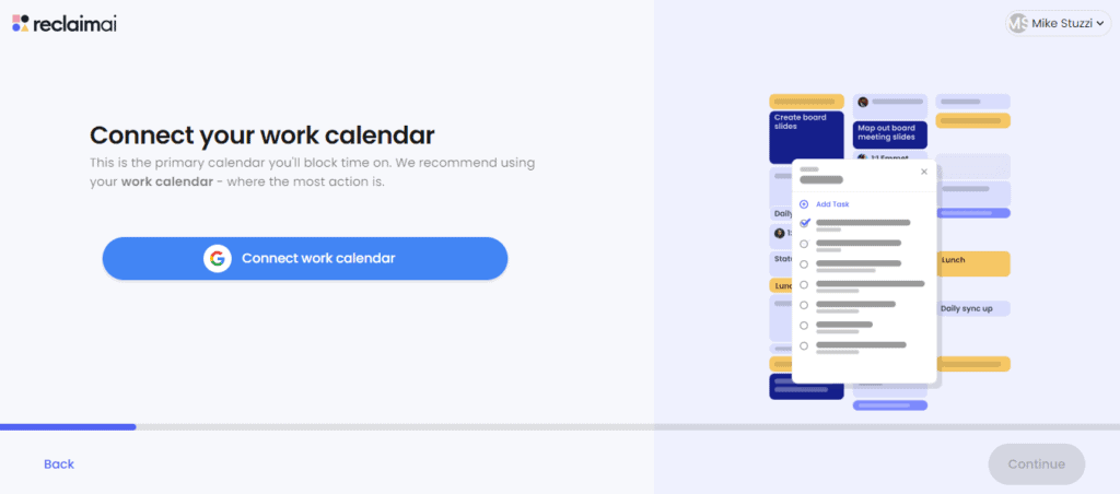 Reclaim AI Connect Calendar